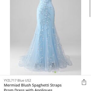 blue prom dress!